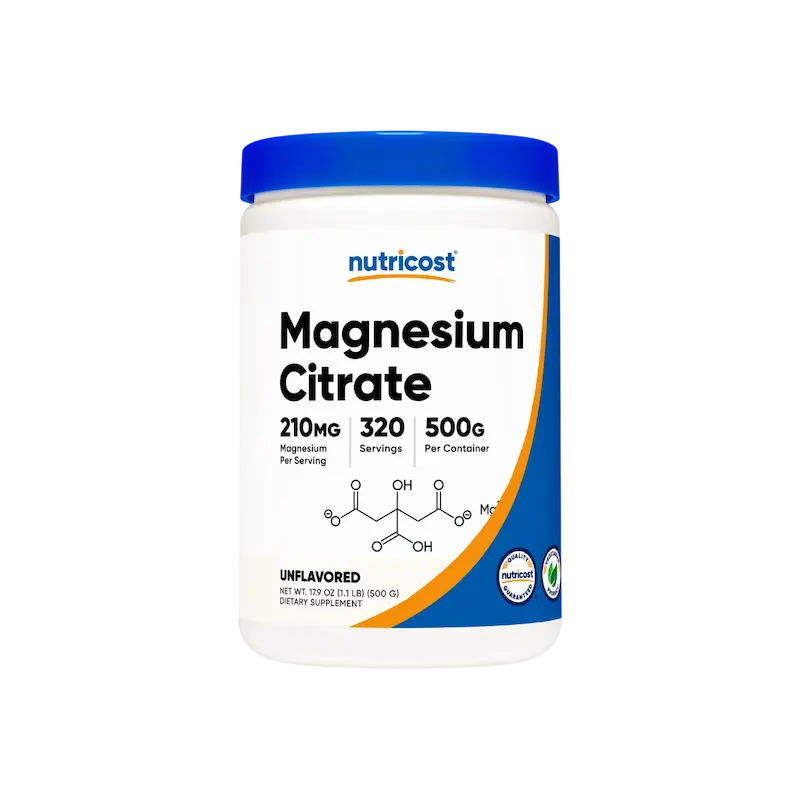 Citrato de magnesio en polvo – 500gr