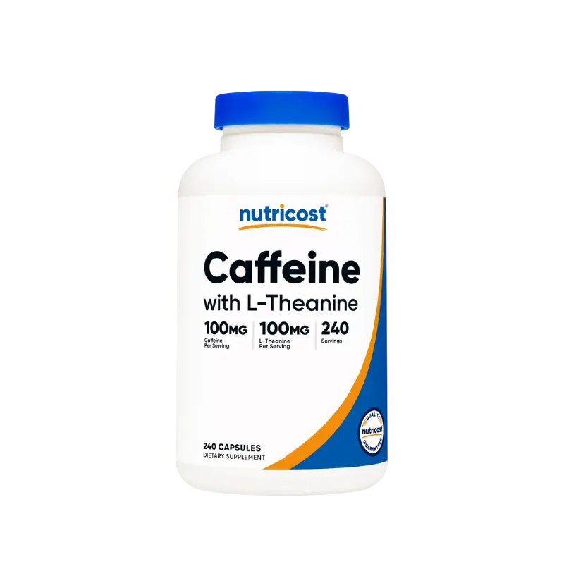 Cafeína con L-teanina 100mg - 240 Cápsulas