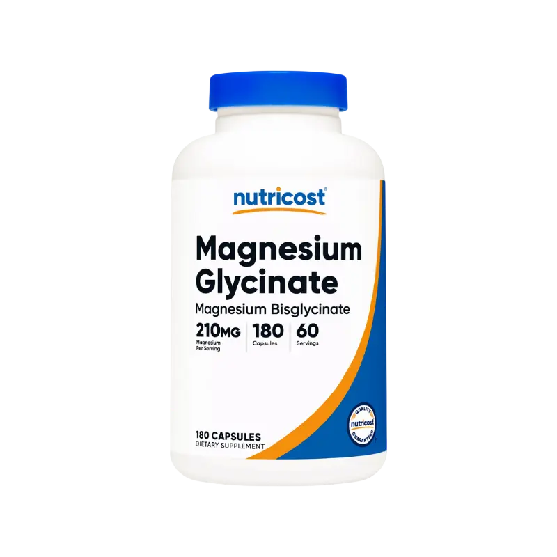 Glicinato de Magnesio 210mg 180 cápsulas de Nutricost