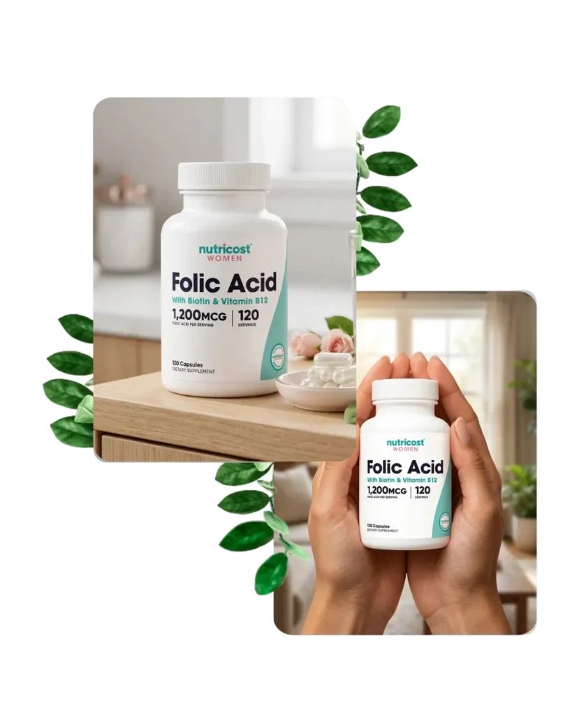 Preguntas frecuentes sobre ácido fólico para mujeres 1200 mcg 120 capsulas