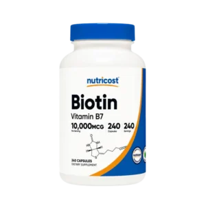 Biotina 10, 000 mcg - 240 cápsulas (Biotin)