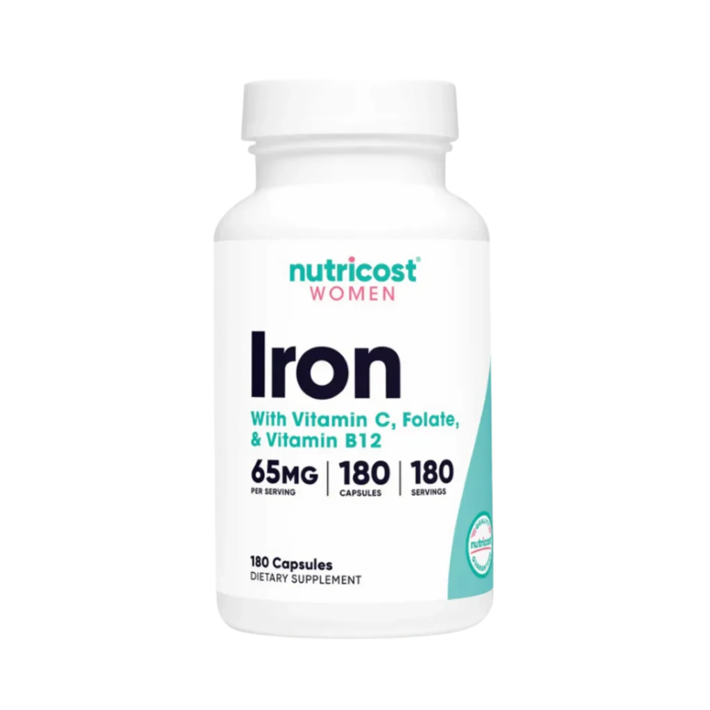 Hierro para mujeres 65mg - 180 cápsulas