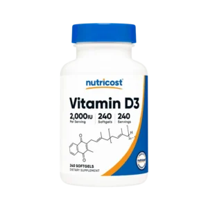 Vitamina D3 2000 IU - 240 cápsulas blandas